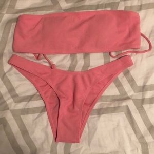 Pink bandeau zaful bikini